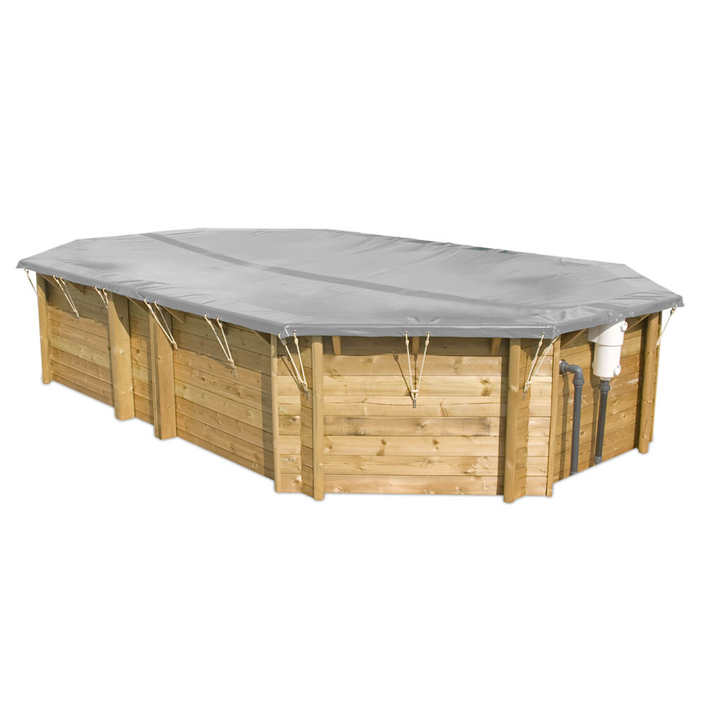 Poolabdeckung Winter, Holzpool Tropic Octo+ 510, Procopi