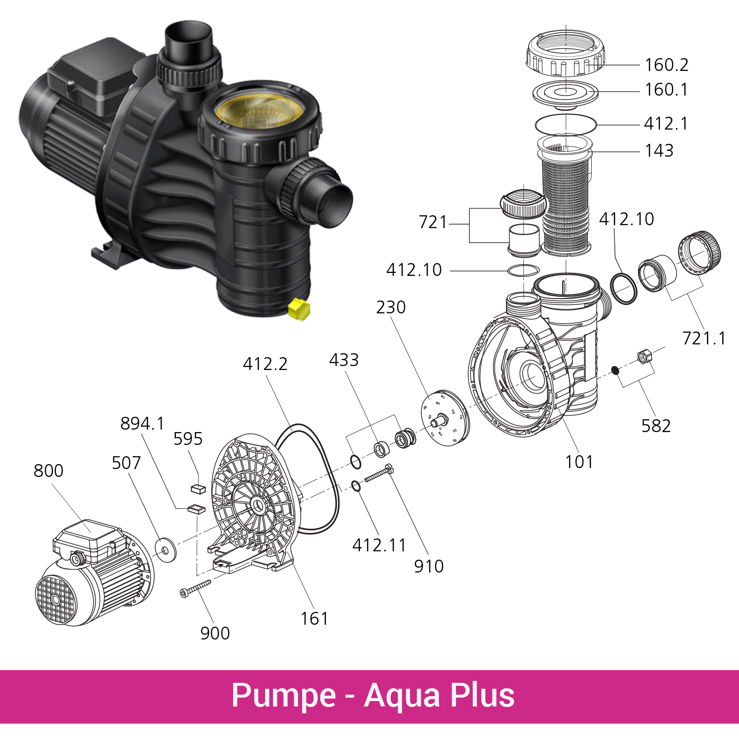 Laufrad für Aqua Plus