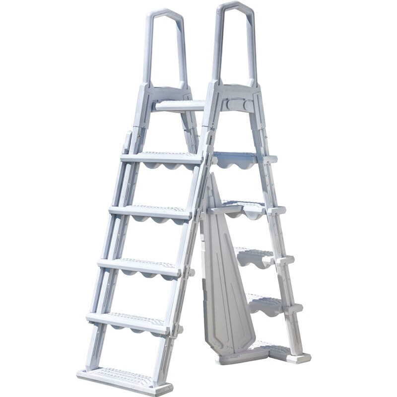 Hochbeckenleiter Safety 2 weiss bis 135 cm