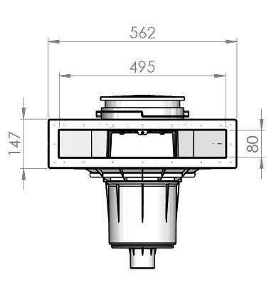 Astral Skimmer SLIM 500 KS (56176) - Skizze